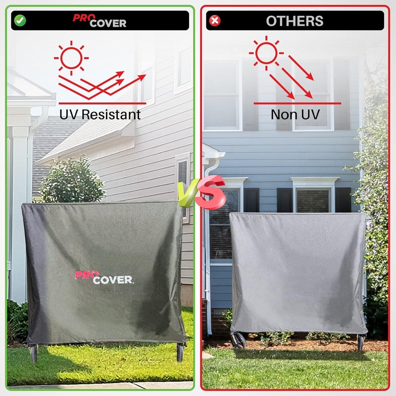 ProCover Professionnal Ping Pong Table Cover. Premium Quality. Ultra-Resistant and Waterproof for Outdoor and Indoor use. Oxford 600D strong fabric. Universal tennis table cover. - Image 3